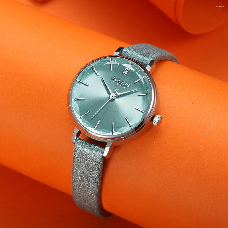 Wristwatches Julius Women's Watch Japan Quartz Cutting Glass Lady Hours Fashion Clock Bracelet Real Leather Girl's Birthday Gift Box, Red
Wristwatches Julius Women's Watch Japan Quartz Cutting Glass Lady Hours Fashion Clock Bracelet Real Leather Girl's Birthday Gift Box, Red