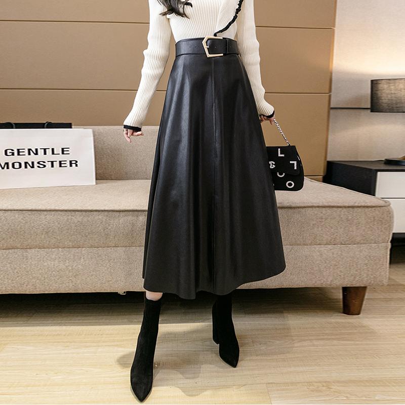 Skirts High Waist PU Leather Women Casual Office Lady Solid A-line Pleated 2023 Fashion Autumn Winter Elegant Midi SkirtsSkirts, Black
Skirts High Waist PU Leather Women Casual Office Lady Solid A-line Pleated 2023 Fashion Autumn Winter Elegant Midi SkirtsSkirts, Black