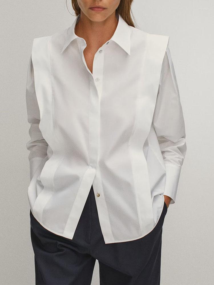 Women' Blouses Women 2023 Fashion Ruffle Design Solid Poplin Loose Vintage Long Sleeve Button-up Female Shirts Chic Tops 0515/054, White
Women' Blouses Women 2023 Fashion Ruffle Design Solid Poplin Loose Vintage Long Sleeve Button-up Female Shirts Chic Tops 0515/054, White