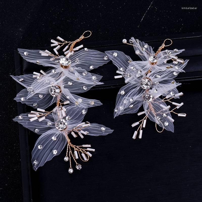 Hair Clips Silk Flower Hairband Hand-knitted Crystal Jewelry For Marriage Bride Wedding Accessories Party 2pcs/Pack
Hair Clips Silk Flower Hairband Hand-knitted Crystal Jewelry For Marriage Bride Wedding Accessories Party 2pcs/Pack
