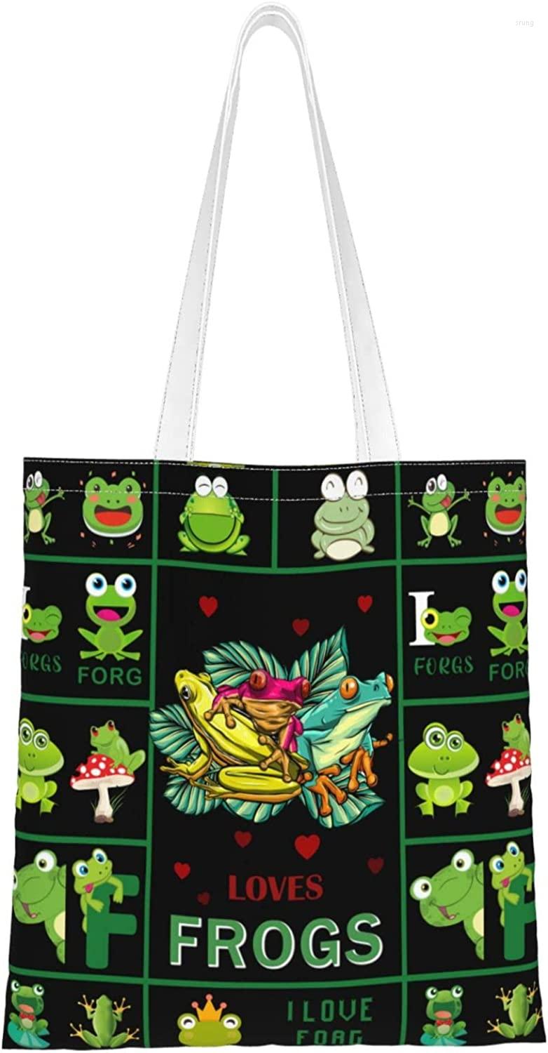 Shopping Bags Frogs Canvas Tote Bag Reusable Grocery Handbag For School Market Camping, Vd2vd
Shopping Bags Frogs Canvas Tote Bag Reusable Grocery Handbag For School Market Camping, Vd2vd