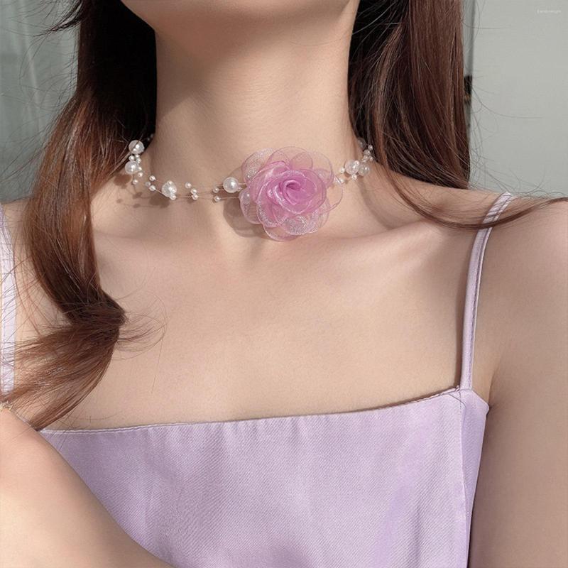 Choker 1PC Super Fairy Imitation Pearl Silk Flower Necklace Clavicle Chain For Women Wedding Party Jewelry Accessories 33cm Long
Choker 1PC Super Fairy Imitation Pearl Silk Flower Necklace Clavicle Chain For Women Wedding Party Jewelry Accessories 33cm Long