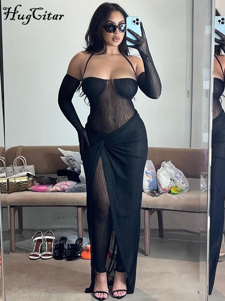 Dress HUGCITAR MESH SOLID HALTER SLEEVELESS BANDAGE WITH JUMPSUIT MAXI SKIRT 2 PCS SET 2022 FALL WOMEN SEXY EVENING PARTY CLUB CLOTHES, Black
Dress HUGCITAR MESH SOLID HALTER SLEEVELESS BANDAGE WITH JUMPSUIT MAXI SKIRT 2 PCS SET 2022 FALL WOMEN SEXY EVENING PARTY CLUB CLOTHES, Black