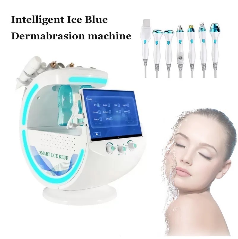 Professional Multi-Function 7 in 1 Hydra Skin Care Smart Hydro Ice Blue Machine with Advanced Skin Analysis - Comprehensive Beauty and rejuvenation