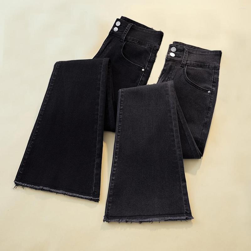 Women' Jeans Women High Waist Tassel Denim Flare Pants Elegant Two Buttons Stretch Autumn Winter Trousers Female Vintage Casual, Dark gray jeans
Women' Jeans Women High Waist Tassel Denim Flare Pants Elegant Two Buttons Stretch Autumn Winter Trousers Female Vintage Casual, Dark gray jeans