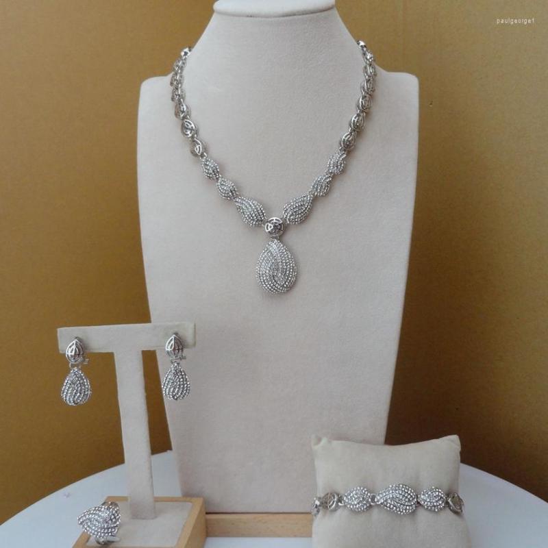 Necklace Earrings Set Yuminglai 2023 Nigerian Luxury Fashion Woman Charming Jewelry African Accessories FHK8488, Picture shown
Necklace Earrings Set Yuminglai 2023 Nigerian Luxury Fashion Woman Charming Jewelry African Accessories FHK8488, Picture shown