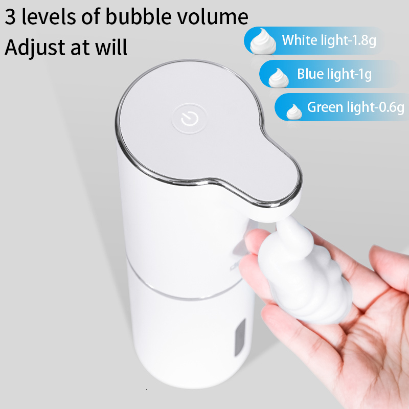 Liquid Soap Dispenser Automatic Foam Dispensers Bathroom Smart Washing Hand hine With USB Charging White High Quality ABS Material 230419