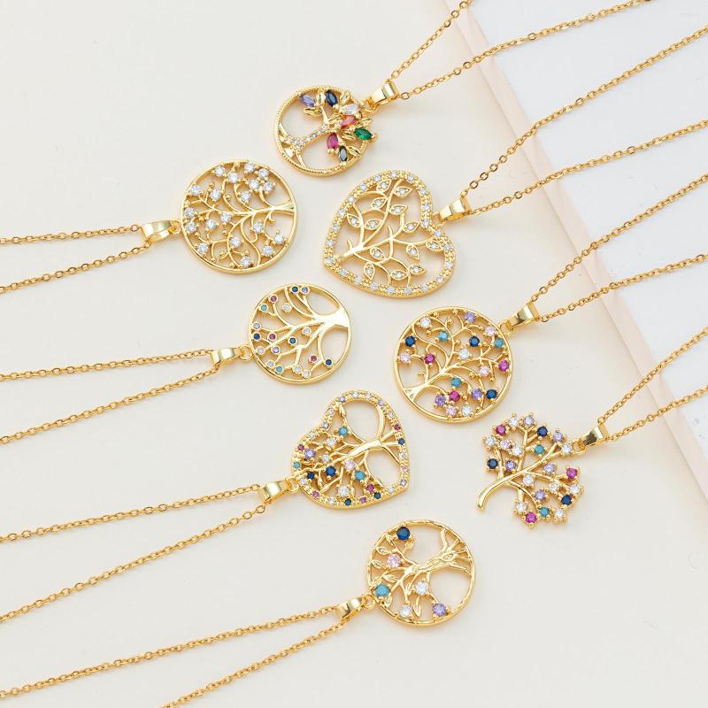 Chains In Colorful Zircon Tree Of Life Crystal Rhinestone Necklace For Women Gold Color Round Pendant Wedding Anniversary Jewelry
Chains In Colorful Zircon Tree Of Life Crystal Rhinestone Necklace For Women Gold Color Round Pendant Wedding Anniversary Jewelry