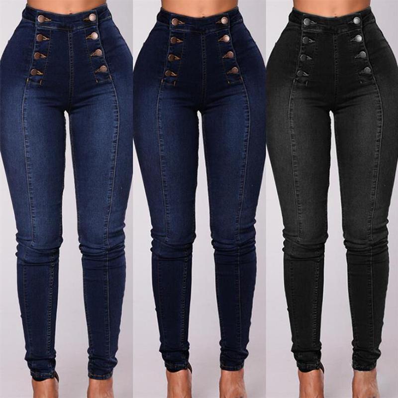 Jeans Retro Skinny doublebreasted High Waist Pencil Jeans Vintage Women Slim Fit Stretch Denim Pants Full Length Denim Tight Trousers, Light blue
Jeans Retro Skinny doublebreasted High Waist Pencil Jeans Vintage Women Slim Fit Stretch Denim Pants Full Length Denim Tight Trousers, Light blue