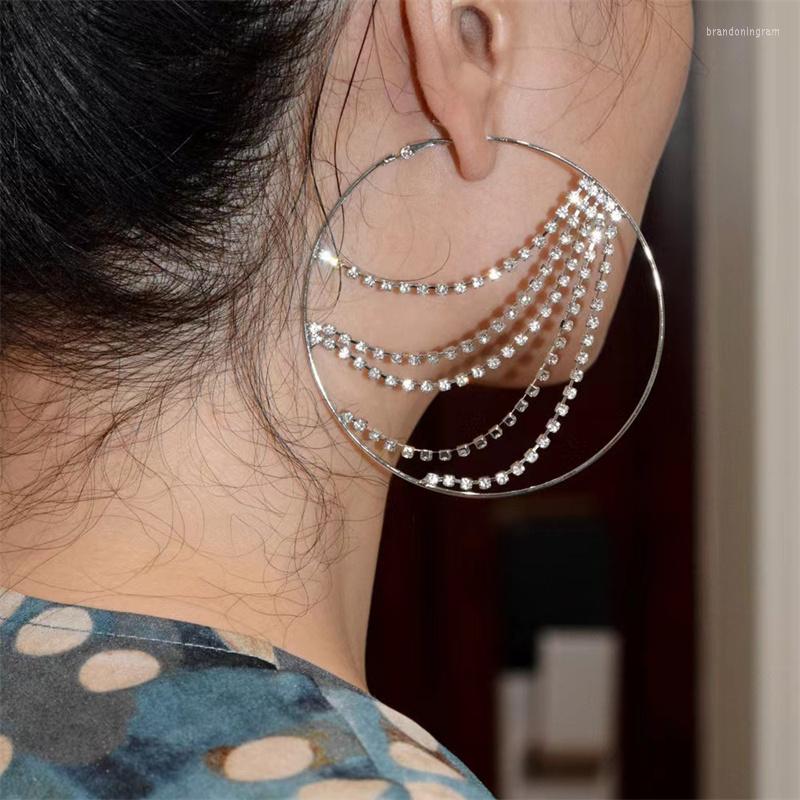 Hoop Earrings Metal Round Crystal For Women Vintage Personality Large Ear Statement Jewelry
Hoop Earrings Metal Round Crystal For Women Vintage Personality Large Ear Statement Jewelry