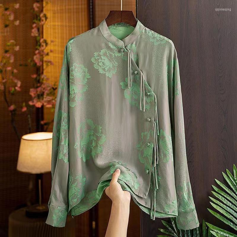 Ethnic Clothing Chinese Style Printed Shirt Ladies Spring Autumn Comfortable Traditional Women's Hanfu Cheongsam Retro
Ethnic Clothing Chinese Style Printed Shirt Ladies Spring Autumn Comfortable Traditional Women's Hanfu Cheongsam Retro