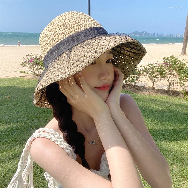 Wide Brim Hats Summer Straw Hat Lace Beach Women Breathable Sun Protection Travel Elegant Bowknot Bucket, Khaki
Wide Brim Hats Summer Straw Hat Lace Beach Women Breathable Sun Protection Travel Elegant Bowknot Bucket, Khaki