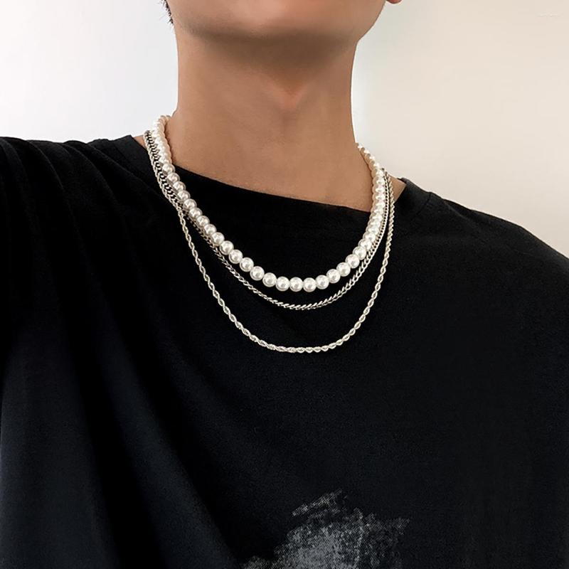 Choker Layered Pearl Beads Chain Necklace Men Trendy Beaded Chian Set 2023 Fashion Jewelry Accessories On The Neck Male
Choker Layered Pearl Beads Chain Necklace Men Trendy Beaded Chian Set 2023 Fashion Jewelry Accessories On The Neck Male