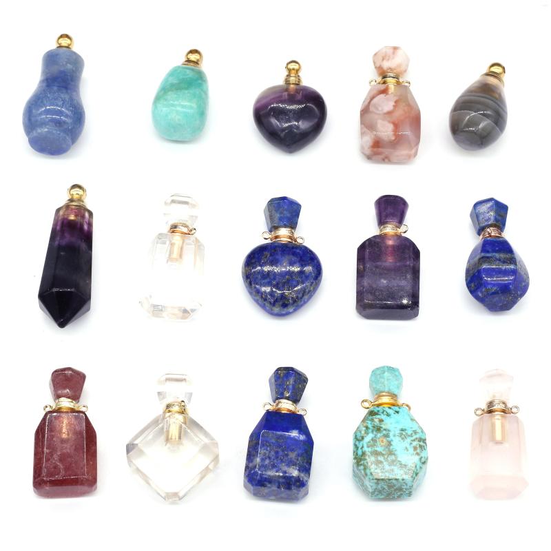 Pendant Necklaces Natural Agates Stone Fine Perfume Bottle Pendants Charms Essential Oil Diffuser For Jewelry Necklace Making DIY Gift
Pendant Necklaces Natural Agates Stone Fine Perfume Bottle Pendants Charms Essential Oil Diffuser For Jewelry Necklace Making DIY Gift
