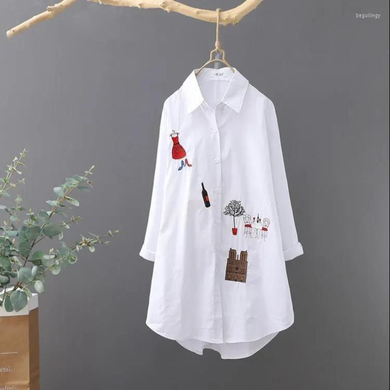 Women's Blouses Long Cotton White Embroidery Women Shirts Summer Vintage 2023 Loose Long-Sleeved Elegant Female Outwear Tops, 6681white
Women's Blouses Long Cotton White Embroidery Women Shirts Summer Vintage 2023 Loose Long-Sleeved Elegant Female Outwear Tops, 6681white