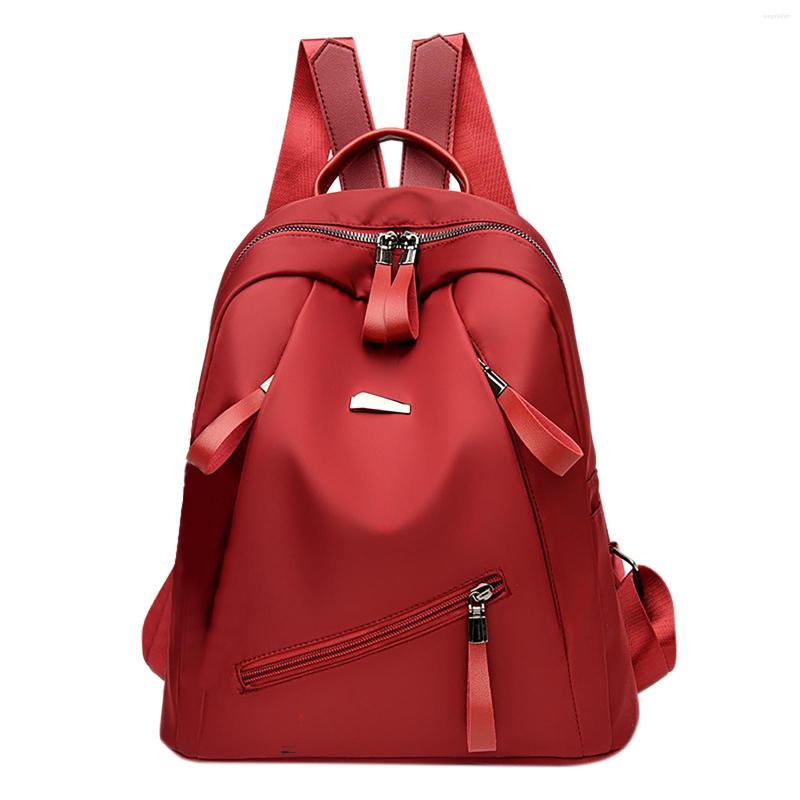 School Bags Women's 2023 South Korean Solid Color Simple Waterproof Fabric Casual Large Capacity Backpack Luxury Handbags, Black
School Bags Women's 2023 South Korean Solid Color Simple Waterproof Fabric Casual Large Capacity Backpack Luxury Handbags, Black