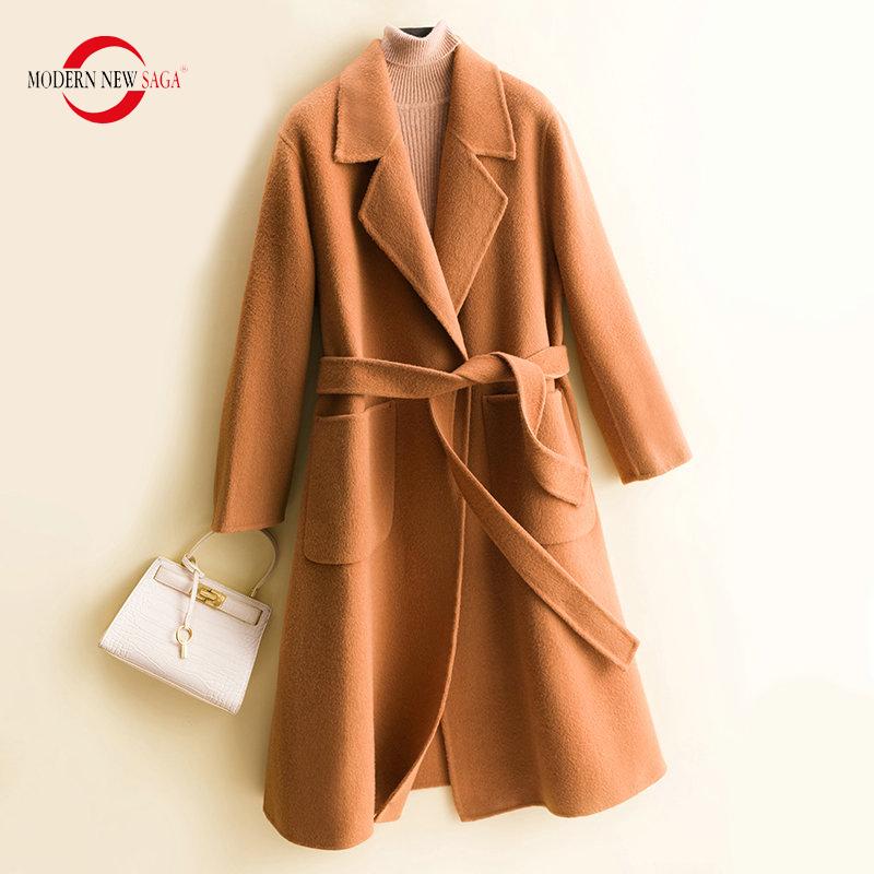 Fur MODERN NEW SAGA 100% Wool Women Coat Autumn Woolen Coat Winter Wool Long Coats Cashmere Overcoat Belt Oversized Wool Long Jacket, Pink
Fur MODERN NEW SAGA 100% Wool Women Coat Autumn Woolen Coat Winter Wool Long Coats Cashmere Overcoat Belt Oversized Wool Long Jacket, Pink