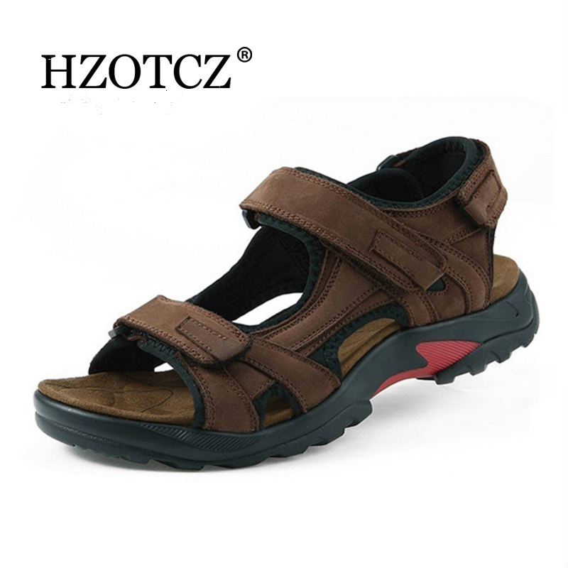 Sandals Top quality men sandals summer slippers genuine leather outdoor shoes for 230419, Dark brown
Sandals Top quality men sandals summer slippers genuine leather outdoor shoes for 230419, Dark brown