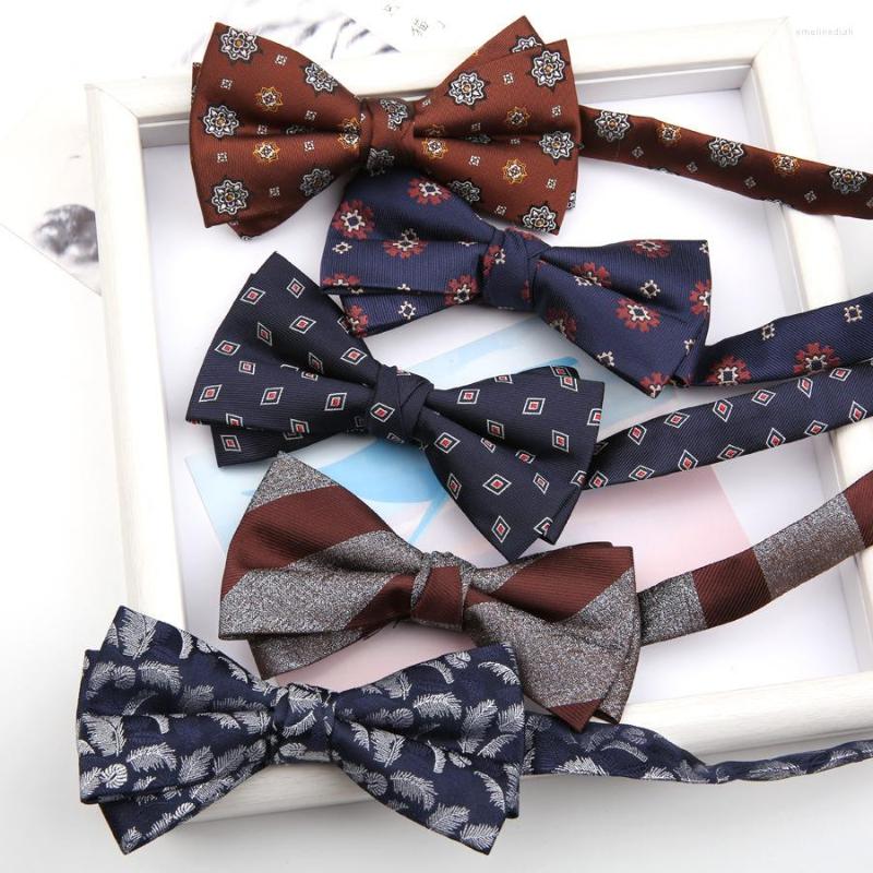 Bow Ties 6 12CM Navy Blue Geometric Feather Floral Striped Yarn-dyed Polyester Bowtie For Man Wedding Business Casual Necktie Accessories
Bow Ties 6 12CM Navy Blue Geometric Feather Floral Striped Yarn-dyed Polyester Bowtie For Man Wedding Business Casual Necktie Accessories