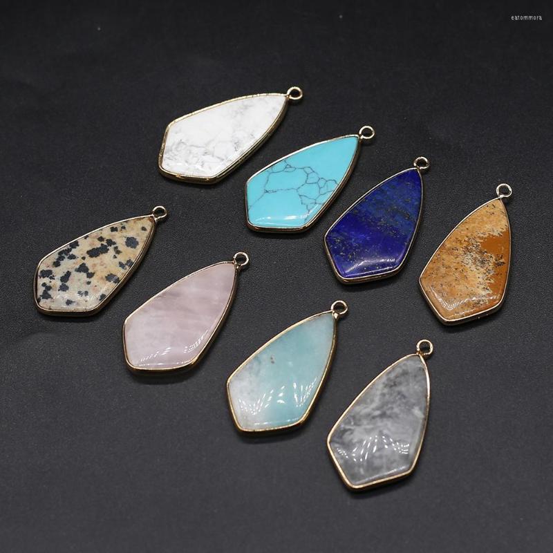 Pendant Necklaces Natural Stone Pendants Gold Plated Labradorite Amazonites For Charm Jewelry Making Diy Women Necklace Earring Accessories
Pendant Necklaces Natural Stone Pendants Gold Plated Labradorite Amazonites For Charm Jewelry Making Diy Women Necklace Earring Accessories