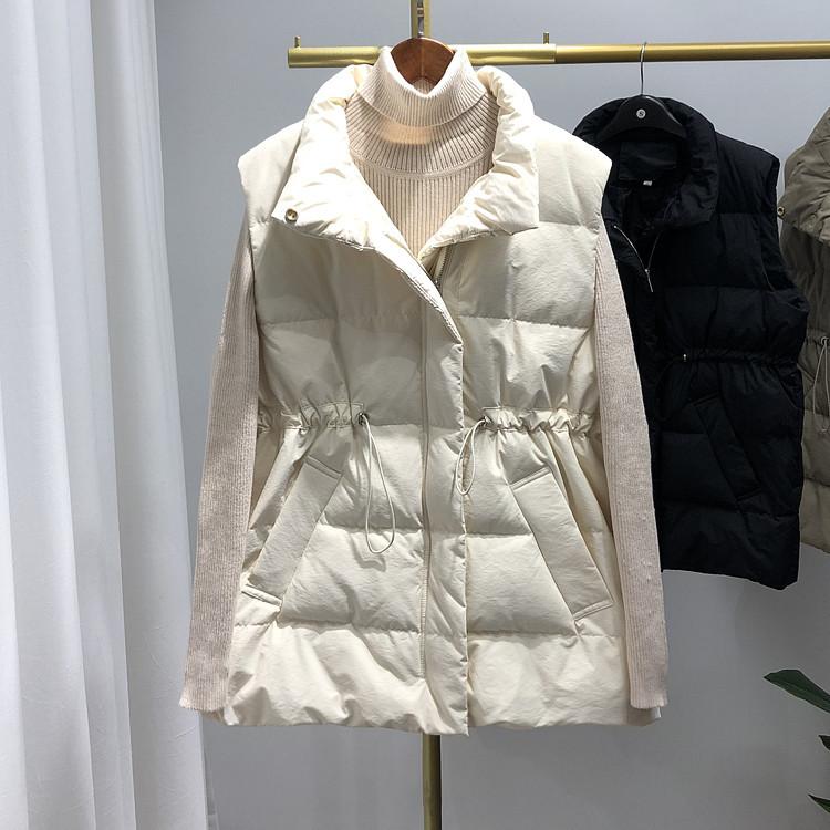 Parkas Women Sleeveless Down Jacket Vest New Autumn Winter Warm Slim Waistcoat Female Korean Stand Collar Solid Down Puffer Coat Vests, Khaki
Parkas Women Sleeveless Down Jacket Vest New Autumn Winter Warm Slim Waistcoat Female Korean Stand Collar Solid Down Puffer Coat Vests, Khaki