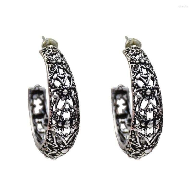 Hoop Earrings Bohemian Vintage Style Hollow Flower With Piercings Gypsy Turkish India Tibet Women Girls Party Pendientes Jewelry
Hoop Earrings Bohemian Vintage Style Hollow Flower With Piercings Gypsy Turkish India Tibet Women Girls Party Pendientes Jewelry