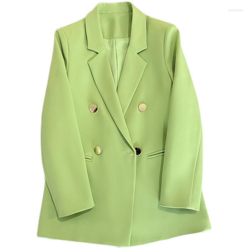 Women' Suits Green Suit Coat Women British Style Design Feeling Double-breasted In Spring And Autumn Blazer Clothing
Women' Suits Green Suit Coat Women British Style Design Feeling Double-breasted In Spring And Autumn Blazer Clothing