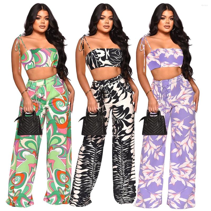 Women' Swimwear Bohemian Sexy Fashion Products Spring Summer Printed Holiday Style Suspender Wrap Chest Wide Leg Pants Two-piece Set, As shown 03
Women' Swimwear Bohemian Sexy Fashion Products Spring Summer Printed Holiday Style Suspender Wrap Chest Wide Leg Pants Two-piece Set, As shown 03