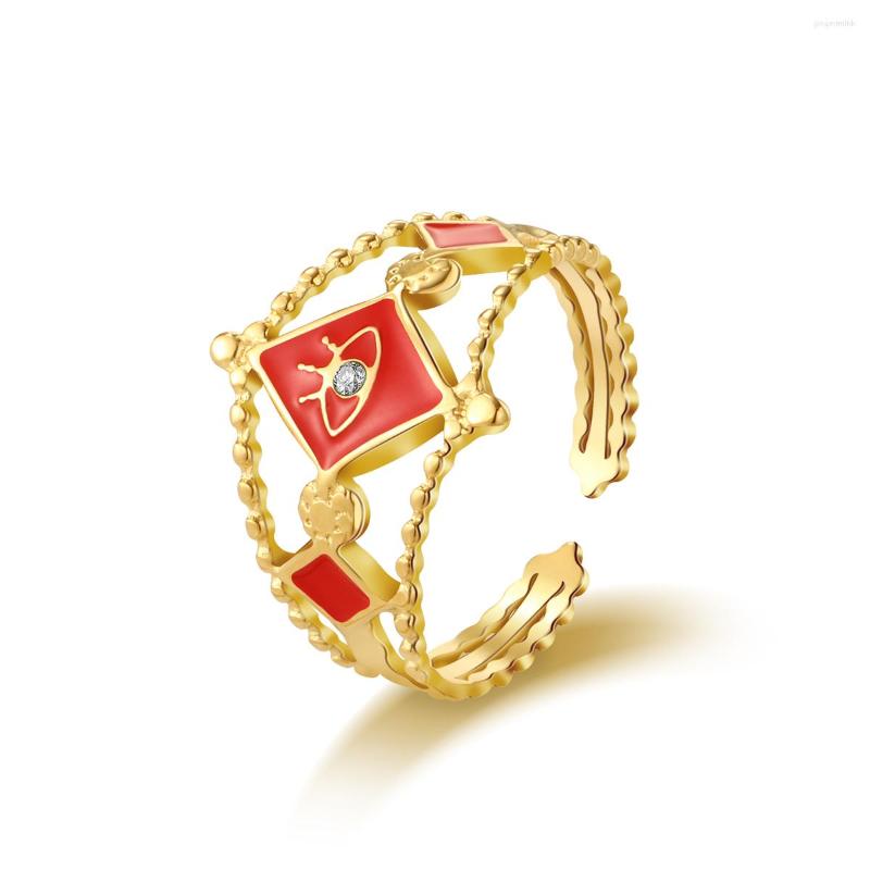 Cluster Rings Stainless Steel For Women Eye Pattern Gold Plated Openwork Open Ring 2023 Trend Jewelry Party Gift
Cluster Rings Stainless Steel For Women Eye Pattern Gold Plated Openwork Open Ring 2023 Trend Jewelry Party Gift