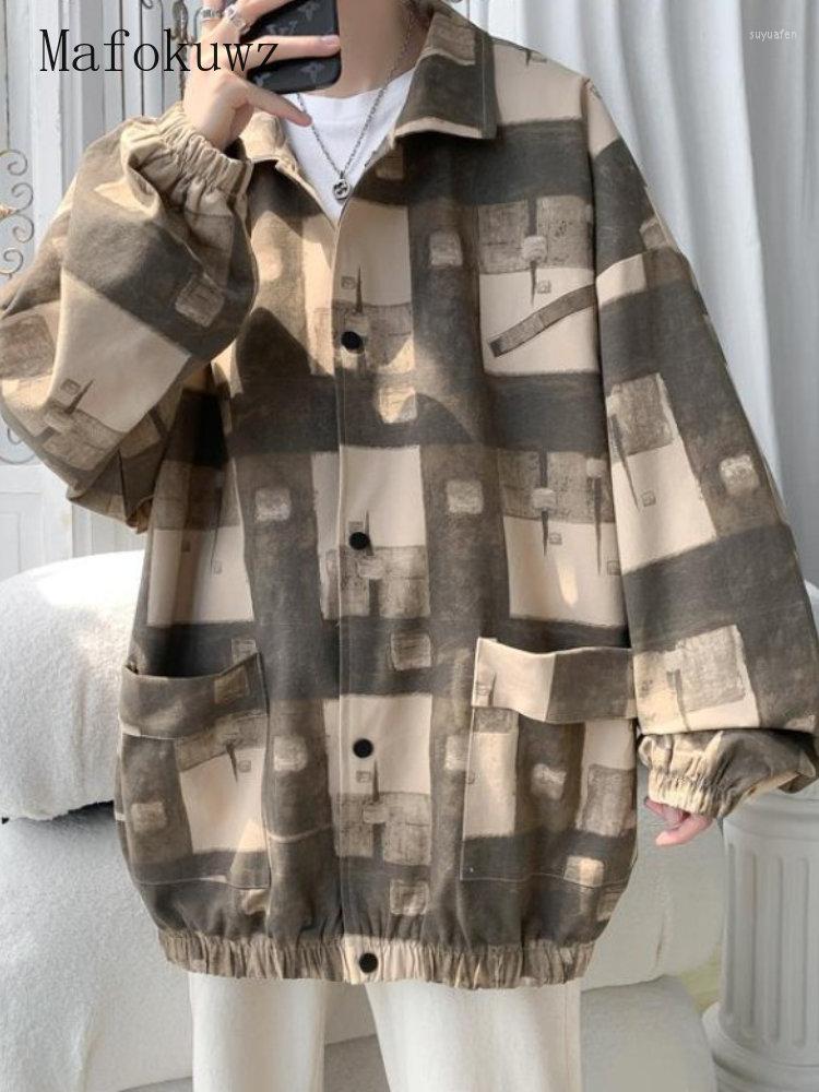 Men's Jackets Mafokuwz Vintage High Street Jacket American Premium Cardigan Men's Oversize Khaki Plaid Workwear Stand Collar Coat
Men's Jackets Mafokuwz Vintage High Street Jacket American Premium Cardigan Men's Oversize Khaki Plaid Workwear Stand Collar Coat