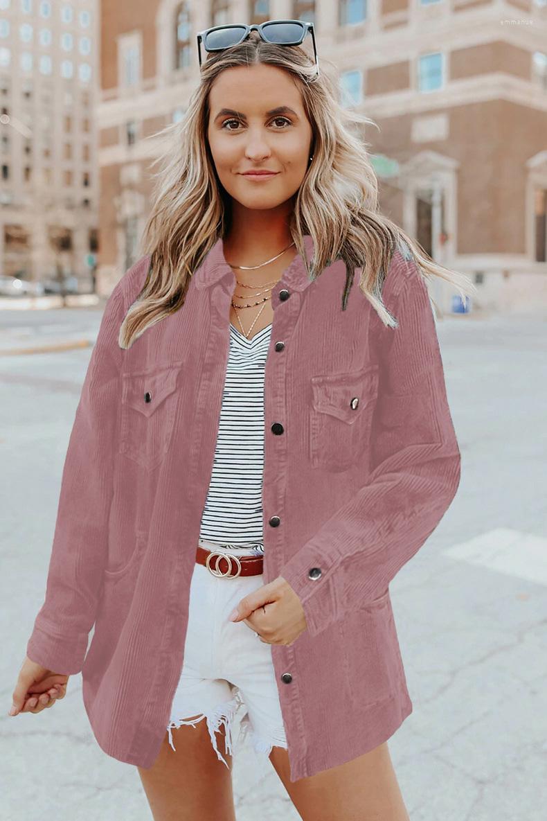 Women' Jackets Women Jacket Spring Autumn Corduroy Coat Solid Color Lapel Loose Mid Length -3XL Retro Style Top, Khaki
Women' Jackets Women Jacket Spring Autumn Corduroy Coat Solid Color Lapel Loose Mid Length -3XL Retro Style Top, Khaki