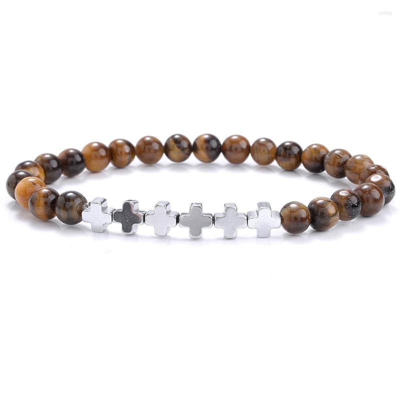 Charm Bracelets Natural Stone Bracelet Alloy Cross Charms 6mm Malachite Lava Hematite Tiger Eye Beads For Women Men Jewelry Wholesale
Charm Bracelets Natural Stone Bracelet Alloy Cross Charms 6mm Malachite Lava Hematite Tiger Eye Beads For Women Men Jewelry Wholesale