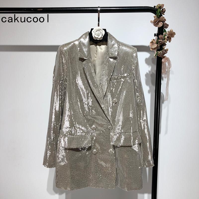 Pants Cakucool Women Chic Jacket Full Silver Sequined Shiny Blazer Notched Coat Office Lady Formal Party Mid long Outerwear Blazers, Clear
Pants Cakucool Women Chic Jacket Full Silver Sequined Shiny Blazer Notched Coat Office Lady Formal Party Mid long Outerwear Blazers, Clear