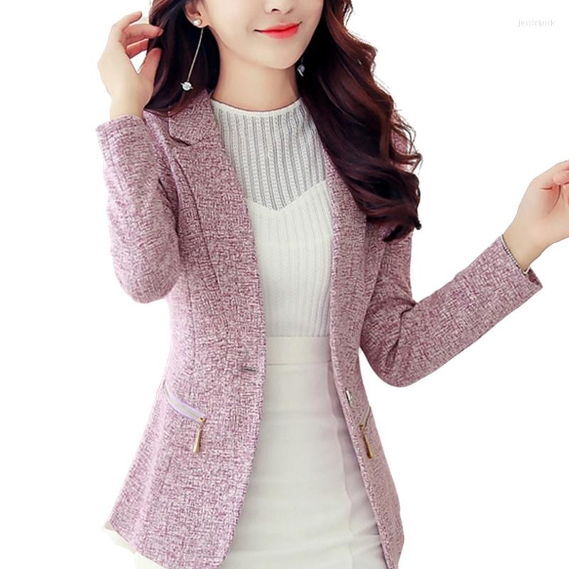 Women's Suits Spring Autumn Thin Women Blazer Notched Neck Single Button Slim Suit Jacket Female Casual Short Coat, Gray
Women's Suits Spring Autumn Thin Women Blazer Notched Neck Single Button Slim Suit Jacket Female Casual Short Coat, Gray