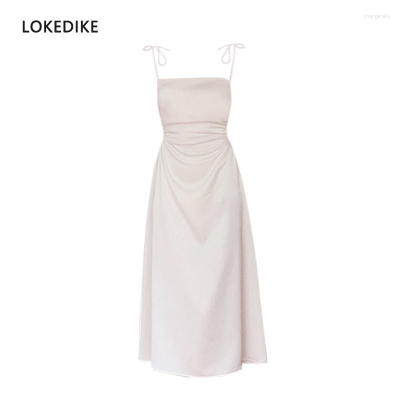 Casual Dresses Elegant Women Satin Dress Chic Side Hollow Out Slim A-Line Formal Spaghetti Strap Square Collar Summer Vestidos 2023, Beige
Casual Dresses Elegant Women Satin Dress Chic Side Hollow Out Slim A-Line Formal Spaghetti Strap Square Collar Summer Vestidos 2023, Beige