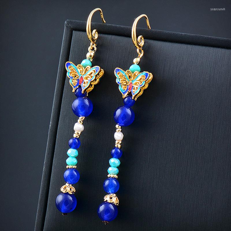 Dangle Earrings SINLEERY Vintage Butterfly Drop For Women Blue Green Beads Statement Earring Wedding Accessories Boho Jewelry SSB
Dangle Earrings SINLEERY Vintage Butterfly Drop For Women Blue Green Beads Statement Earring Wedding Accessories Boho Jewelry SSB