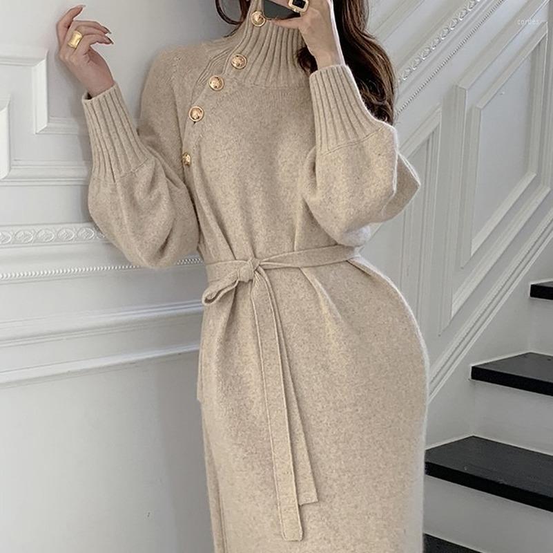 Women's Sweaters Japanese Oversized Clothing Sexy Lace Up Slim Knitted Dress Autumn Winter Loose Turtleneck Long Dresses Ladies, Black
Women's Sweaters Japanese Oversized Clothing Sexy Lace Up Slim Knitted Dress Autumn Winter Loose Turtleneck Long Dresses Ladies, Black