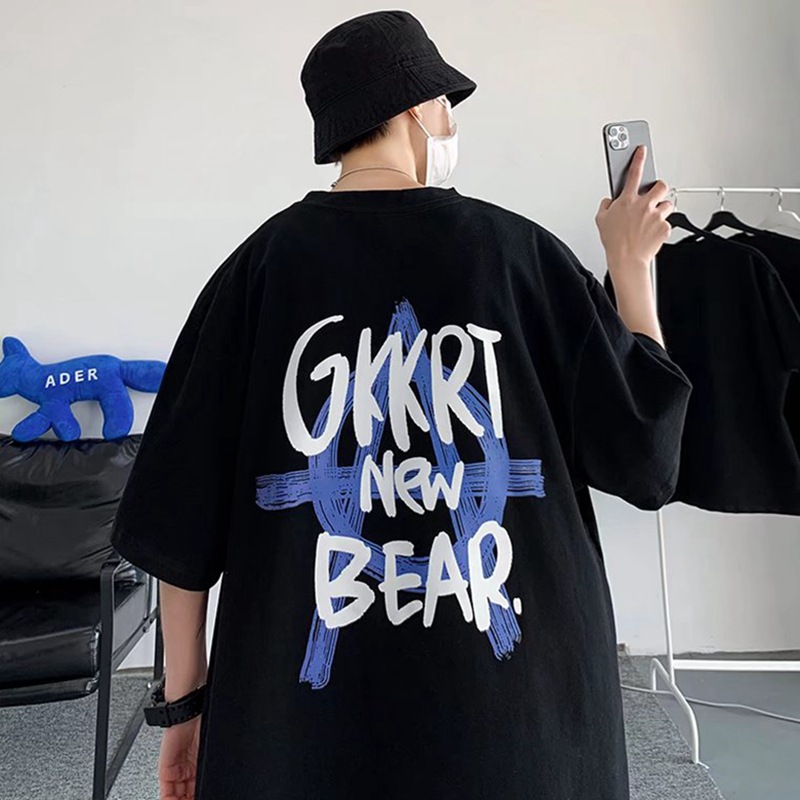 T-shirt men's short sleeved cotton bottomed shirt, summer new round neck advertising shirt, trendy brand loose half sleeved ins Hong Kong st, Blue
T-shirt men's short sleeved cotton bottomed shirt, summer new round neck advertising shirt, trendy brand loose half sleeved ins Hong Kong st, Blue
