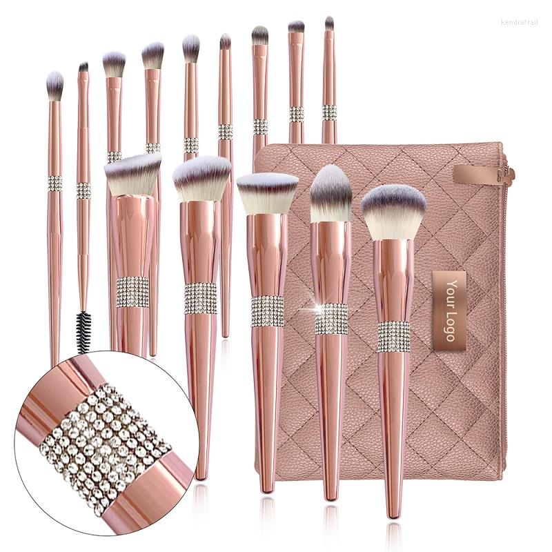 Makeup Brushes Set Luxury Pincel De Maquiagem Professional Brand Bling Diamond Encrusted Handle Vagan Hair Cosmetic Make Up Tool
Makeup Brushes Set Luxury Pincel De Maquiagem Professional Brand Bling Diamond Encrusted Handle Vagan Hair Cosmetic Make Up Tool