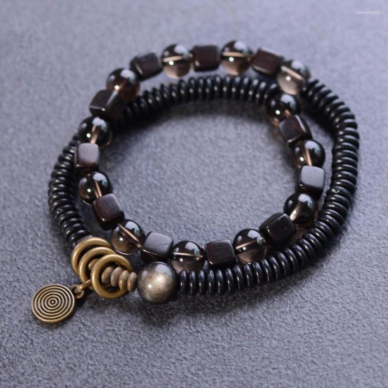 Strand BOEYCJR Natural Tibetan Black Sandalwood Obsidian Bead Bangles & Bracelets Vintage Handmade Jewelry Energy Bracelet For Man
Strand BOEYCJR Natural Tibetan Black Sandalwood Obsidian Bead Bangles & Bracelets Vintage Handmade Jewelry Energy Bracelet For Man