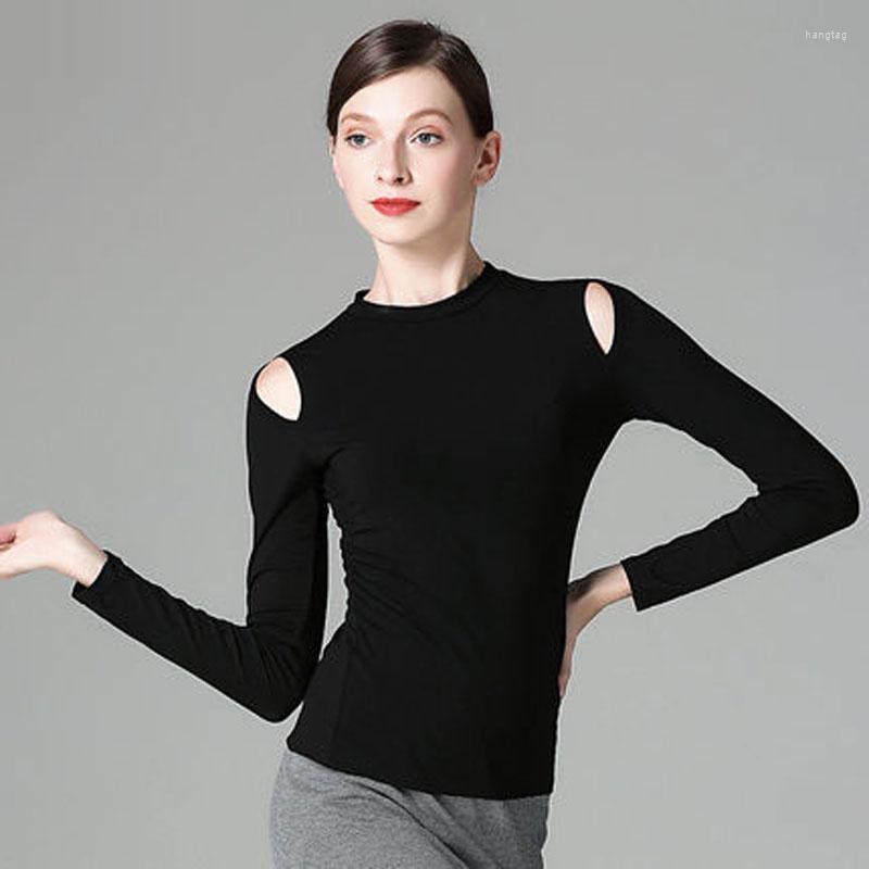 

Stage Wear Black Spandex Long Sleeve Dance Adult Latin Top 4 Sizes Available A0142, Picture shown