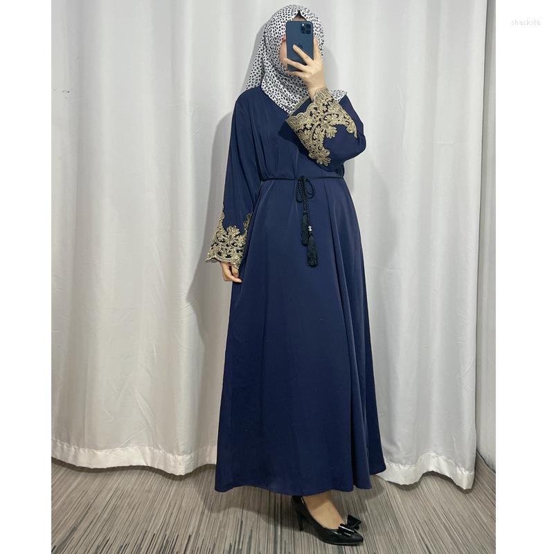 Ethnic Clothing Muslim Abayas For Women Dubai Dress Fashion Pullover Embroidered Long Moroccan Solid Loose Skirt
Ethnic Clothing Muslim Abayas For Women Dubai Dress Fashion Pullover Embroidered Long Moroccan Solid Loose Skirt