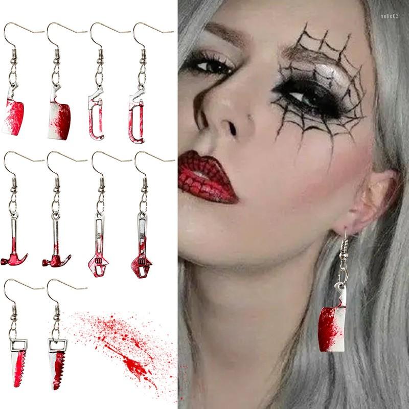 Dangle Earrings Halloween Exaggerated Horror Bloodstain Punk Scissors Knife Axe Sharp Jewelry Women Gothic Earring
Dangle Earrings Halloween Exaggerated Horror Bloodstain Punk Scissors Knife Axe Sharp Jewelry Women Gothic Earring