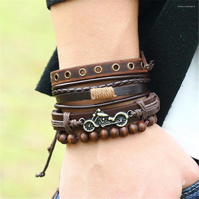Charm Bracelets Boho Multilayer Leather Bracelet Set Pulsera Hombre Rope Beads Wrap Men For Women Jewelry Bileklik 2023
Charm Bracelets Boho Multilayer Leather Bracelet Set Pulsera Hombre Rope Beads Wrap Men For Women Jewelry Bileklik 2023