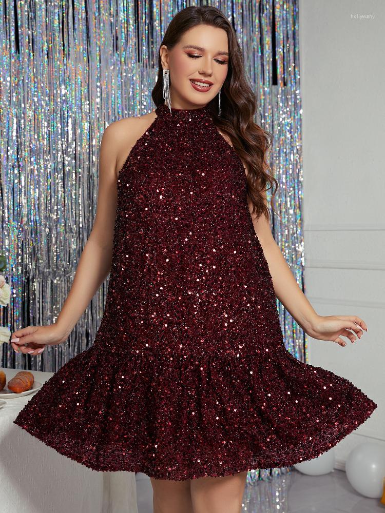 Plus Size Dresses ONTINVA Burgundy Sequins 4XL Sleeveless A Line Keen Length Evening Club Party Event Outfits For Ladies, Wine
Plus Size Dresses ONTINVA Burgundy Sequins 4XL Sleeveless A Line Keen Length Evening Club Party Event Outfits For Ladies, Wine
