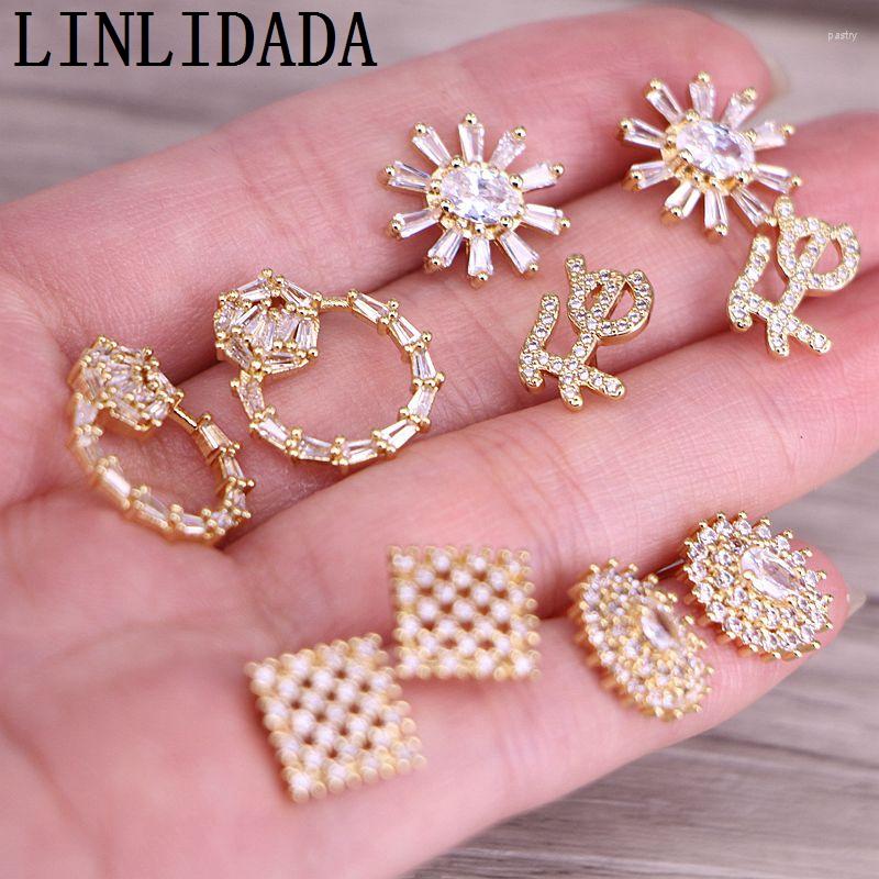 Stud Earrings 10Pairs Style Cz Earring Clear Cubic Zirconia Micro Pave Charm Fashion Jewelry
Stud Earrings 10Pairs Style Cz Earring Clear Cubic Zirconia Micro Pave Charm Fashion Jewelry
