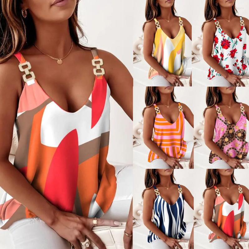 Women' Tanks Summer Fashion 2023 Women' Casual Loose Sleeveless T Shirts Pullover Sexy Vntgae Chain Printed Comfortable Sling Lady, Blue
Women' Tanks Summer Fashion 2023 Women' Casual Loose Sleeveless T Shirts Pullover Sexy Vntgae Chain Printed Comfortable Sling Lady, Blue