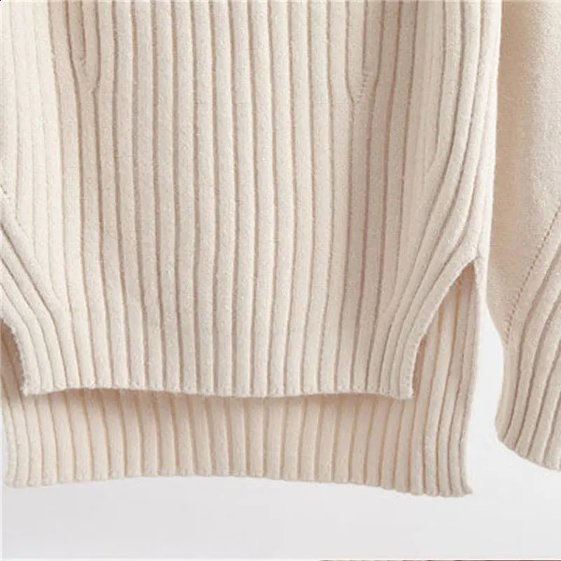 Women's Sweaters Mock Neck Solid Basic Viscose Soft Slim Knitted Sweaters Women Long Sleeve Korean Fashion Chic Pullover Sweater Woman Winter 231