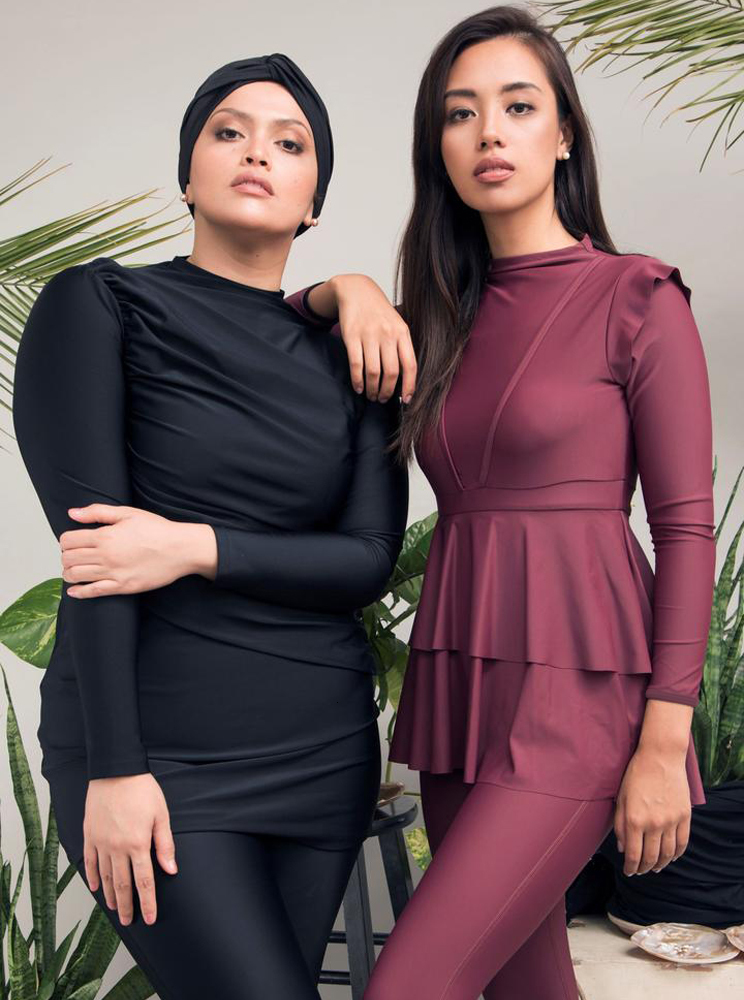 Swim Wear 3 Pieces Plus Size Muslim Swimwear Whole Black Ruffle Burkini With Bra Padding Swimsuit Maillot De Bain Femme 230420
Swim Wear 3 Pieces Plus Size Muslim Swimwear Whole Black Ruffle Burkini With Bra Padding Swimsuit Maillot De Bain Femme 230420