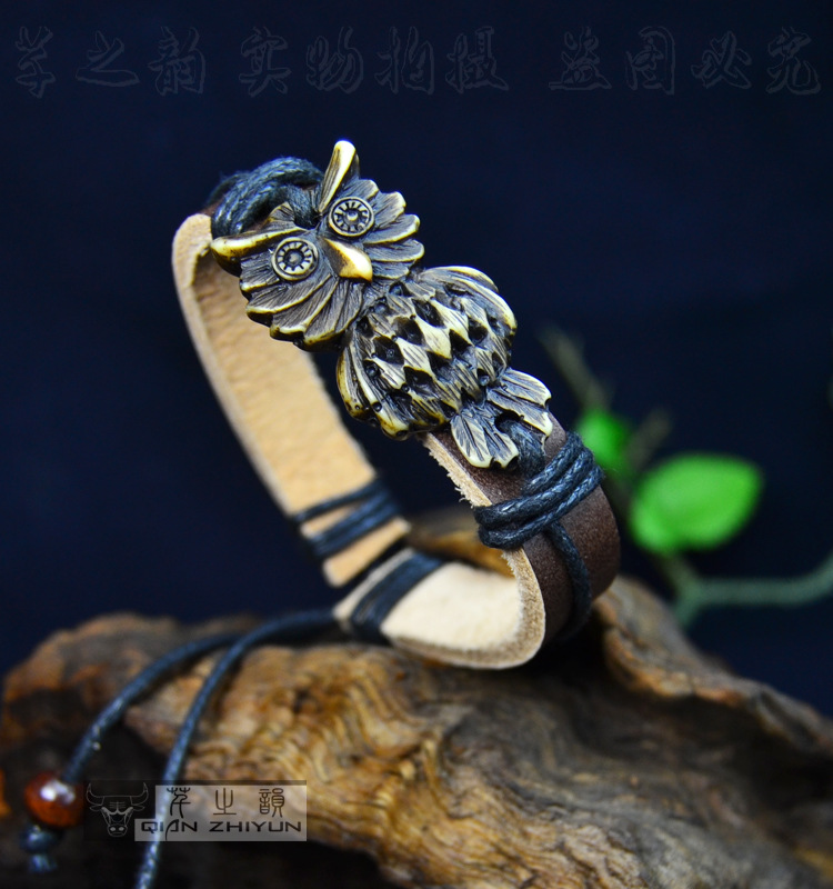Whole 12pcs LOT Cool Boy Men Tribal style Owl Leather bracelets Black Wrap Hemp Bracelets Bangles gifts172u
Whole 12pcs LOT Cool Boy Men Tribal style Owl Leather bracelets Black Wrap Hemp Bracelets Bangles gifts172u
